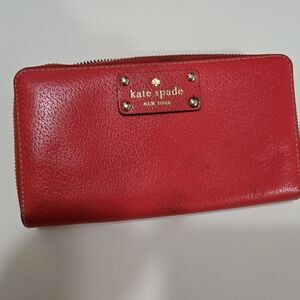 Kate Spade Red Leather Wallet